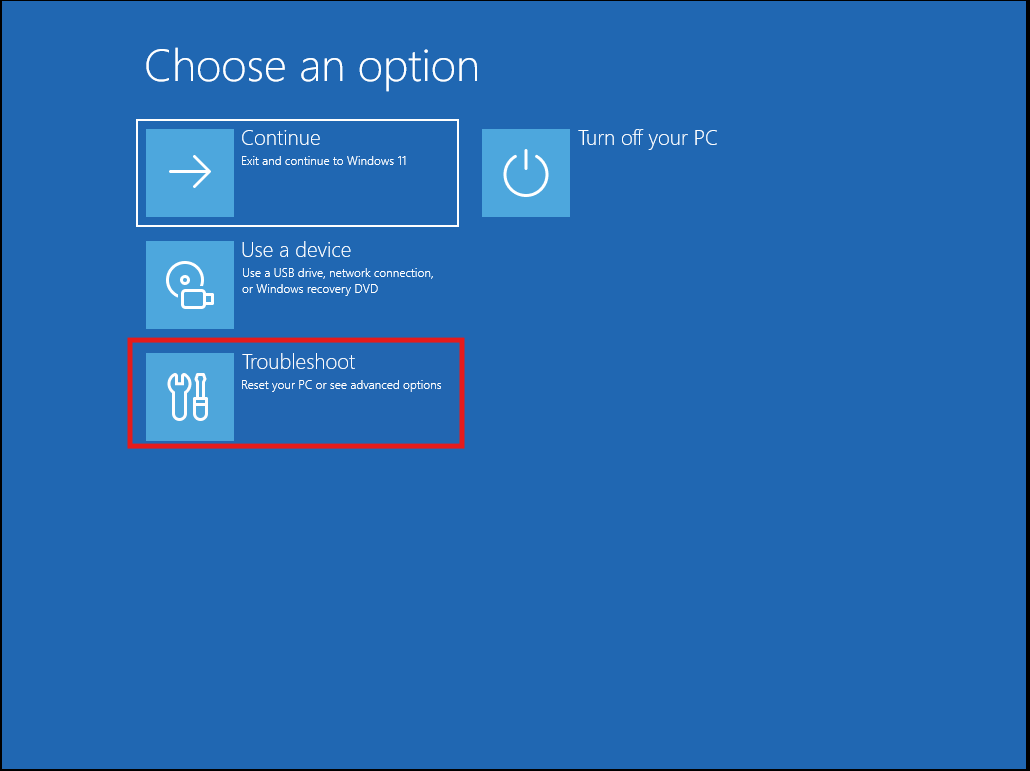 troubleshoot