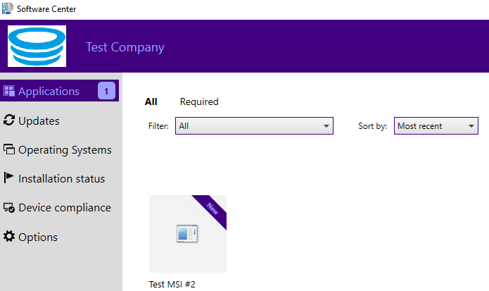 Software Center Interface